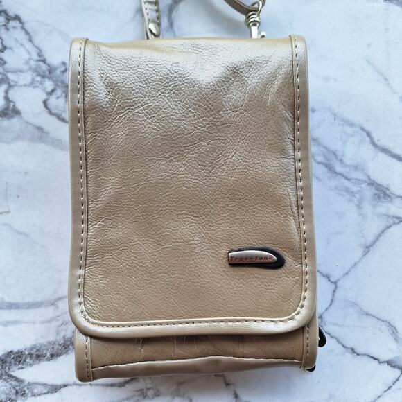 Travelon pearl leather mini convertible crossbody belt bag mini travel purse - Picture 2 of 7